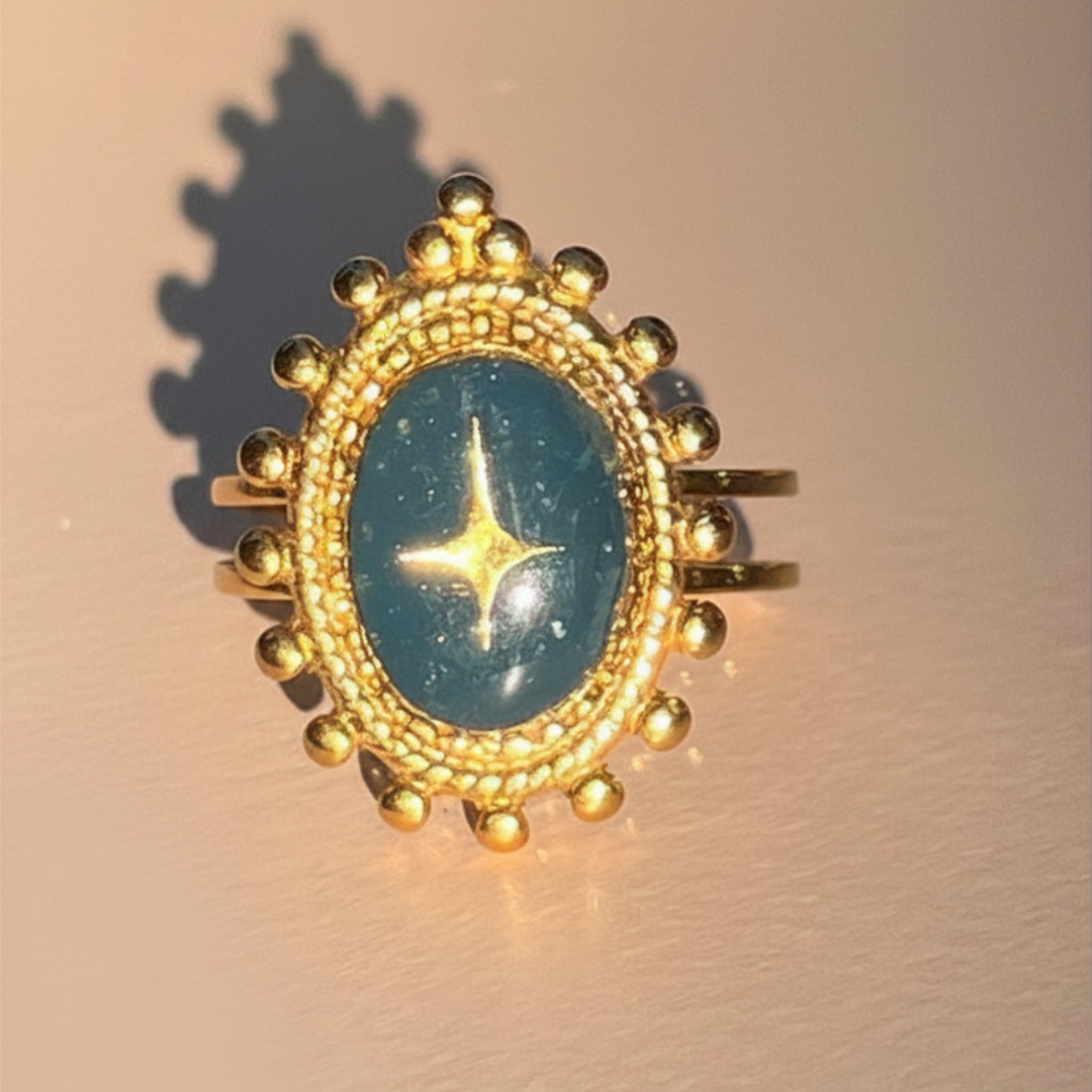 Bague "Star" en acier inoxydable