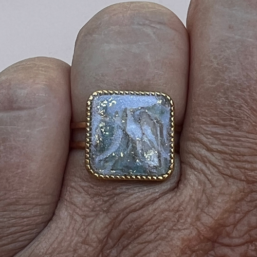 Bague "Square" en acier inoxydable