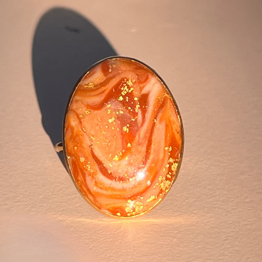 Bague "Aura" en acier inoxydable