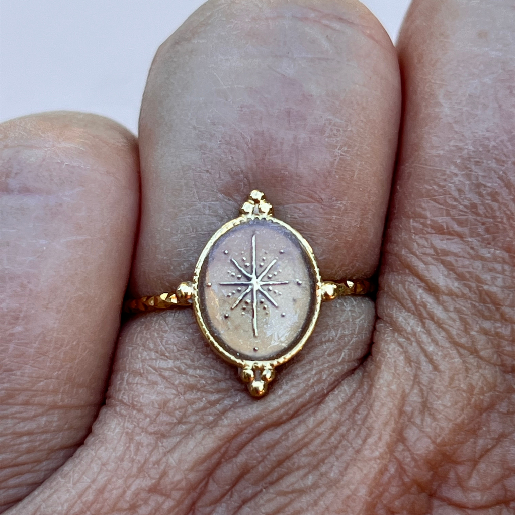 Bague "Bellatrix" en acier inoxydable