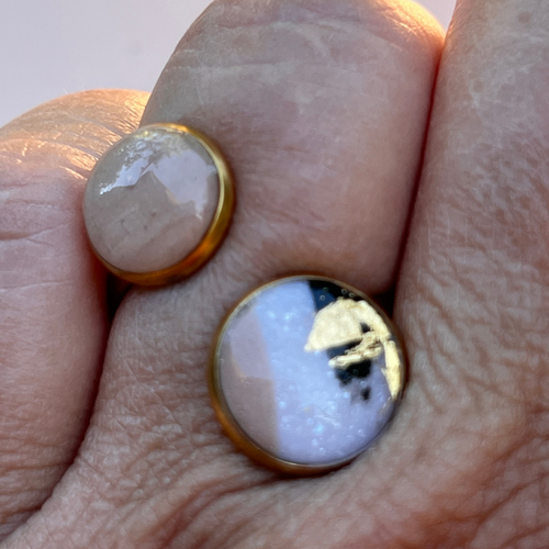 Bague "Aurélia" en acier inoxydable