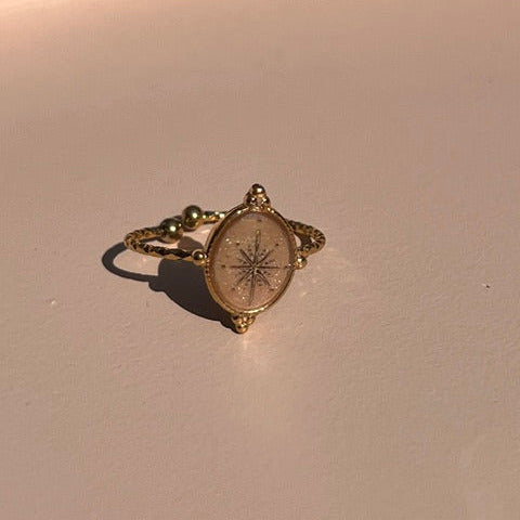 Bague "Bellatrix" en acier inoxydable
