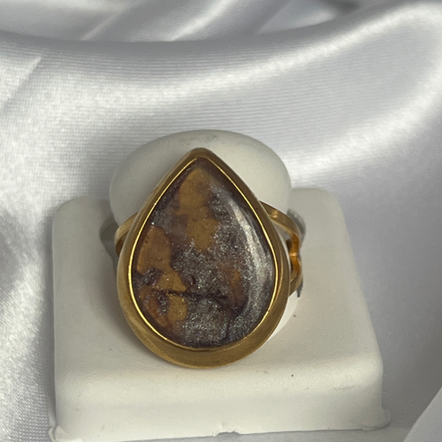 Bague "Goutte" en acier inoxydable