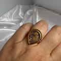 Bague "Goutte" en acier inoxydable