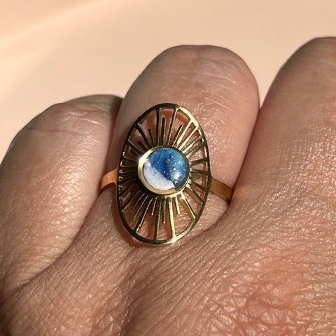 Bague "Rayna" en acier inoxydable