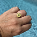 Bague "Yellow" en acier inoxydable