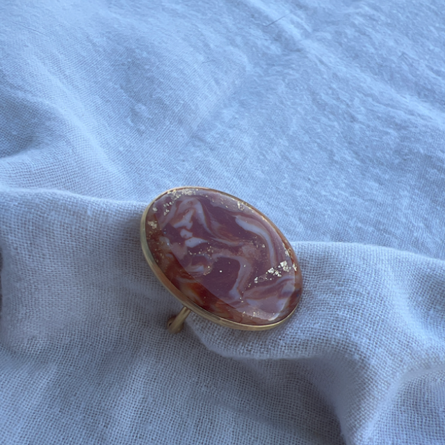 Bague "Aura" en acier inoxydable