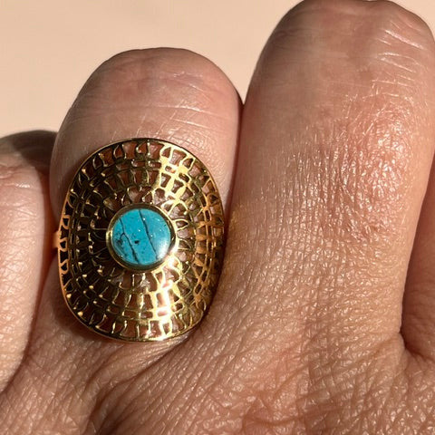 Bague "Tressia" en acier inoxydable