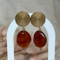 Boucles d'oreilles "Amber" en acier inoxydable