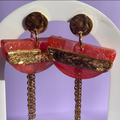 Boucles d'oreilles "Framboise" en acier inoxydable