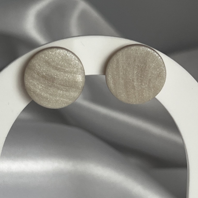 Boucles d'oreilles "Puces rondes" en argile polymère