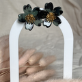 Boucles d'oreilles "Pistil" en acier inoxydable