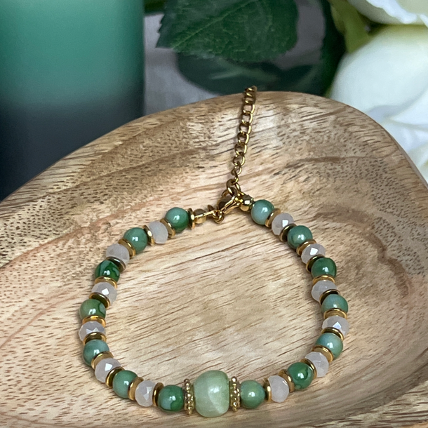 Bracelet "Greenlight" en perles