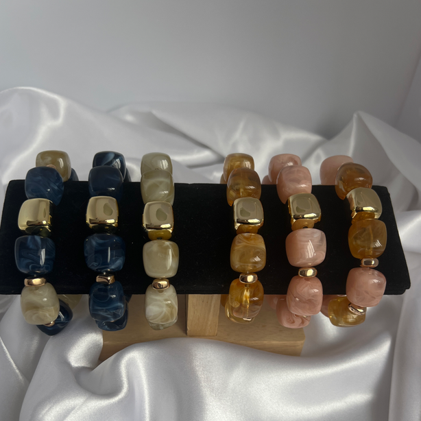 Bracelet "Ice cube" en acrylique