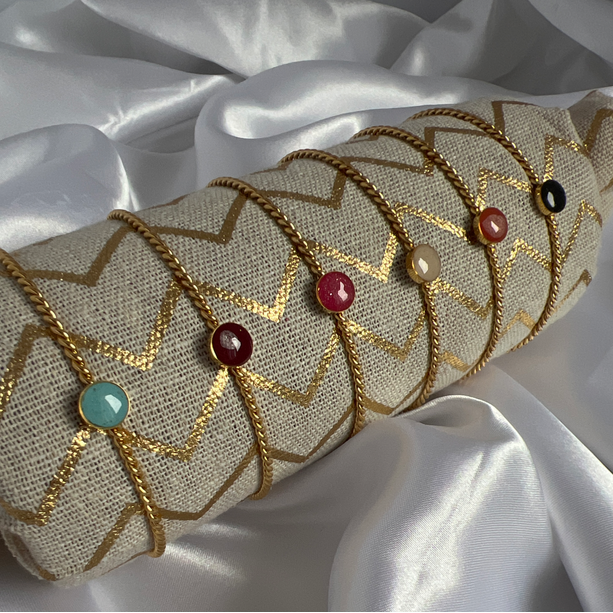 Bracelet jonc "Lumina" en acier inoxydable