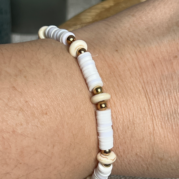 Bracelet "Heishi" en perles