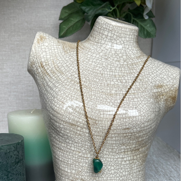 Collier "Agate" en acier inoxydable