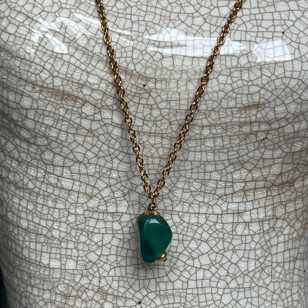Collier "Agate" en acier inoxydable