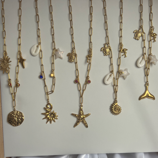 Collier "Charm's" en acier inoxydable