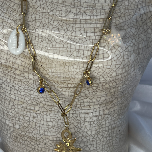 Collier "Charm's" en acier inoxydable