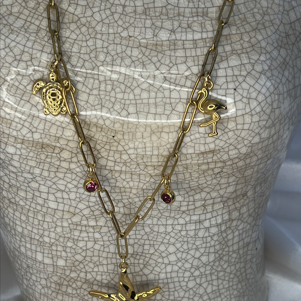 Collier "Charm's" en acier inoxydable
