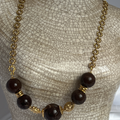 Collier "Chocolat" en acier inoxydable