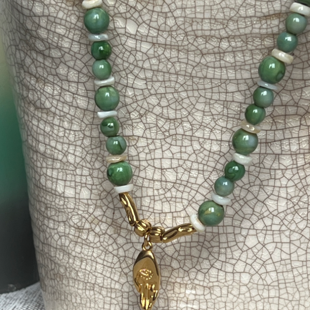 Colier "Conscience" en perles
