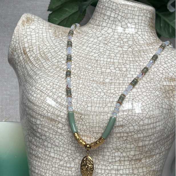 Collier "Lumi" en perles