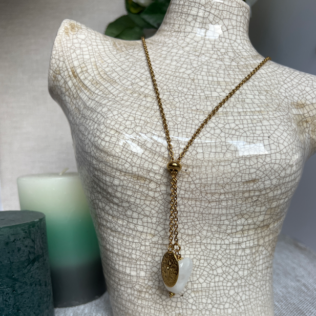 Collier "White" en acier inoxydable