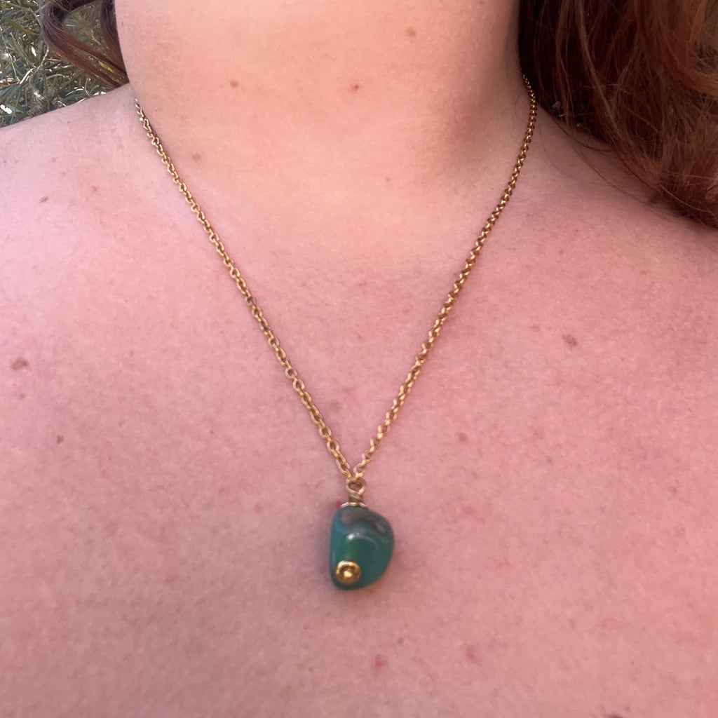 Collier "Agate" en acier inoxydable