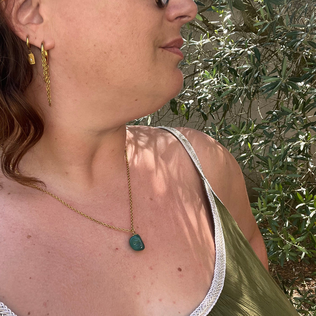 Collier "Agate" en acier inoxydable