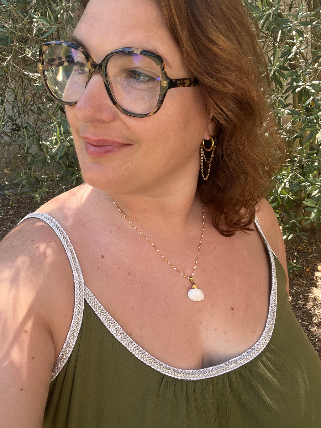 Collier "Shell" en acier inoxydable