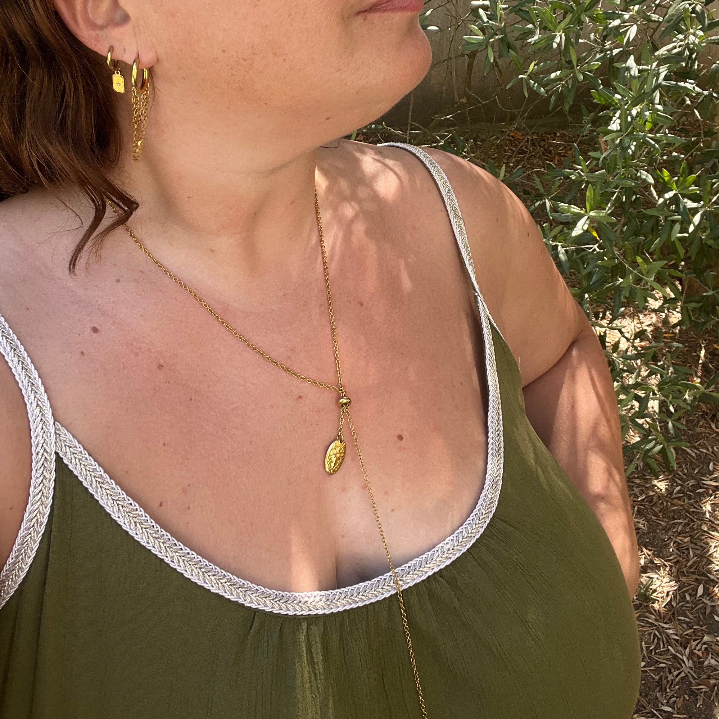 Collier "White" en acier inoxydable