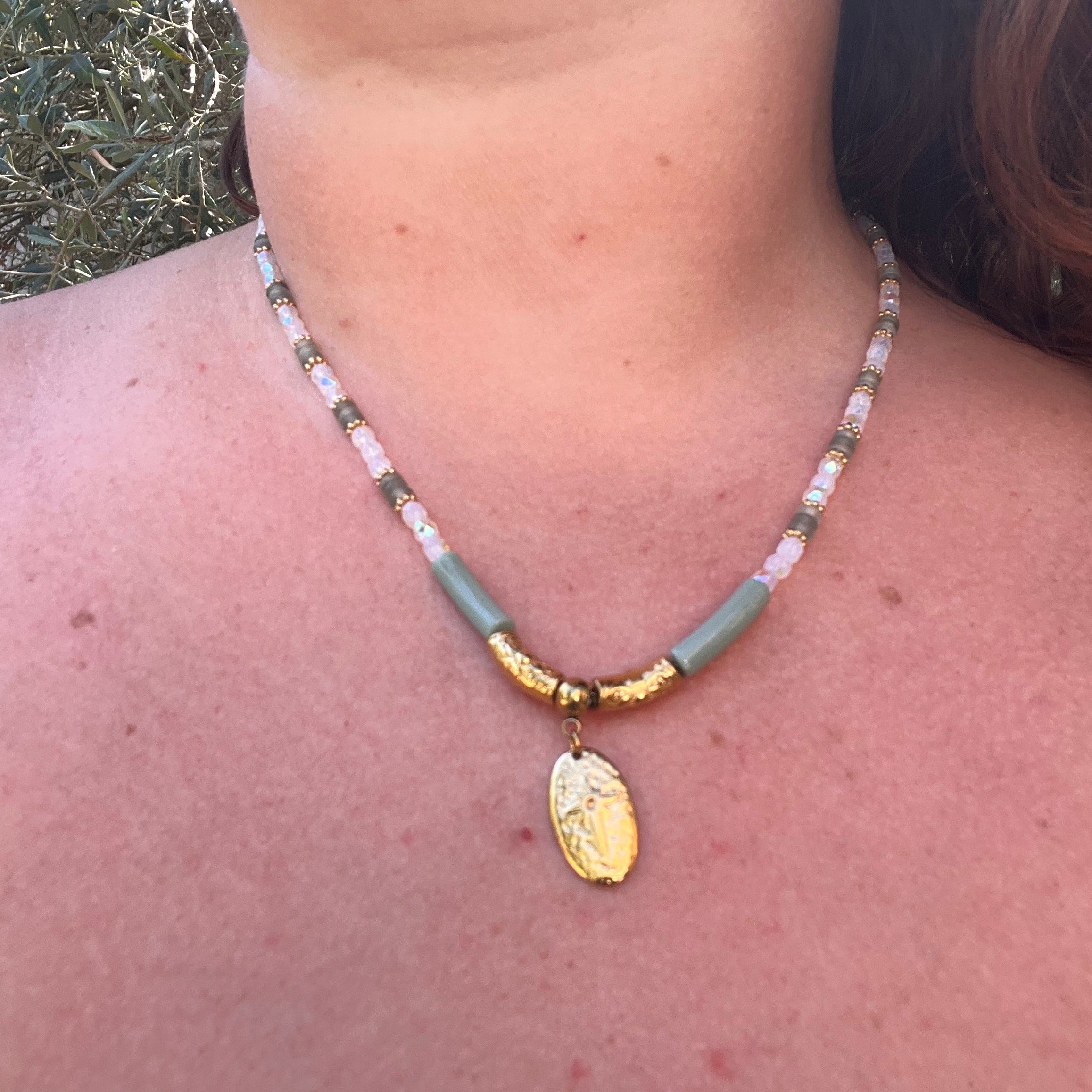 Collier "Lumi" en perles
