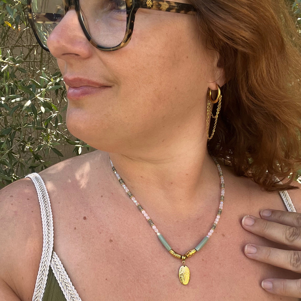 Collier "Lumi" en perles