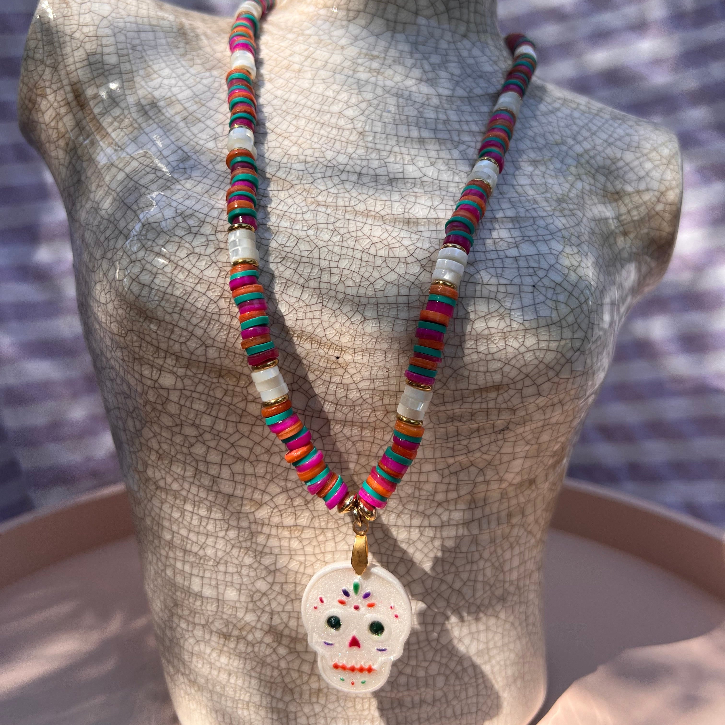 Collier "Calavéra" en perles