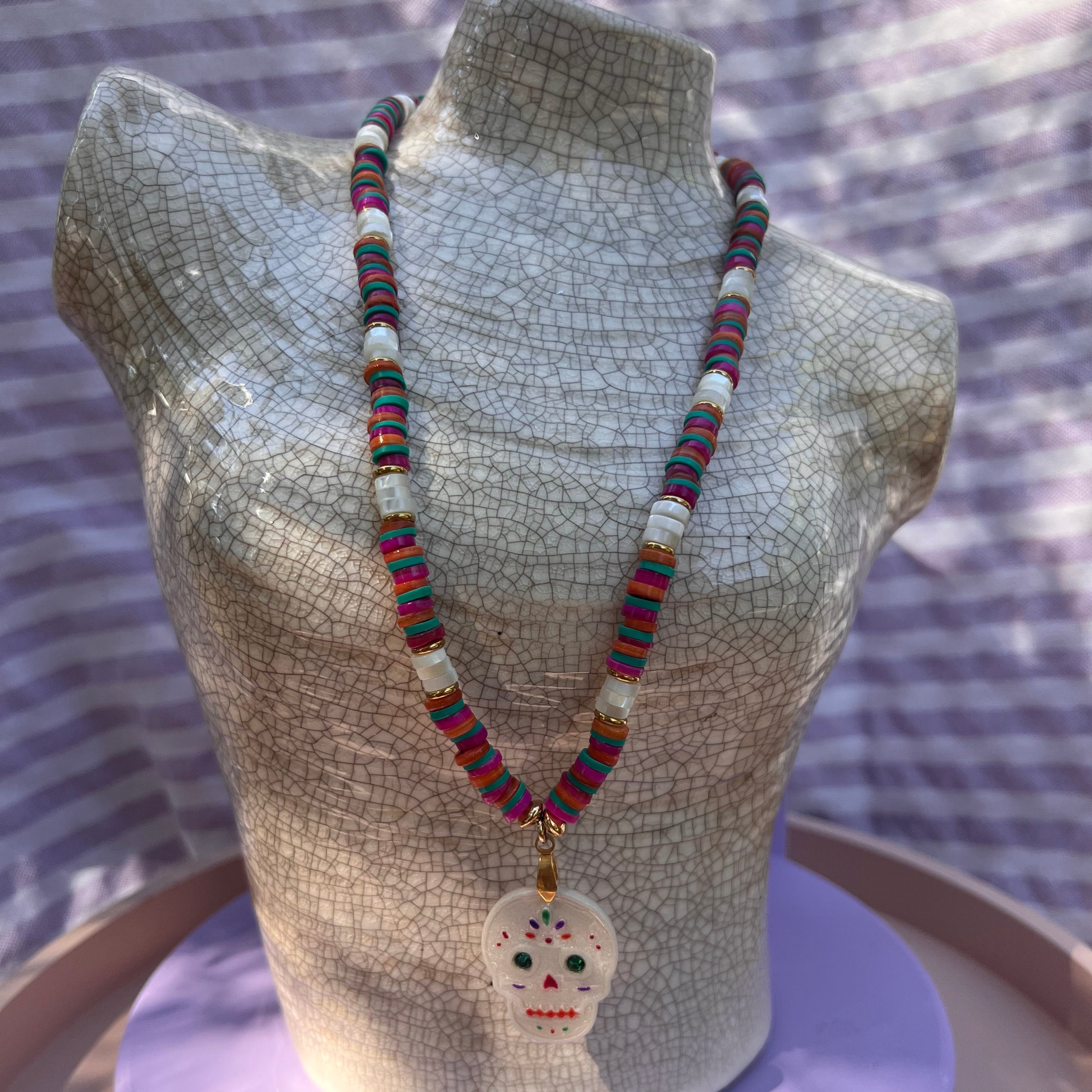 Collier "Calavéra" en perles
