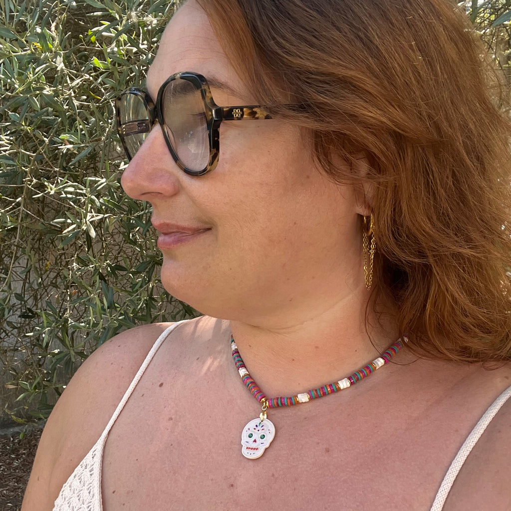 Collier "Calavéra" en perles