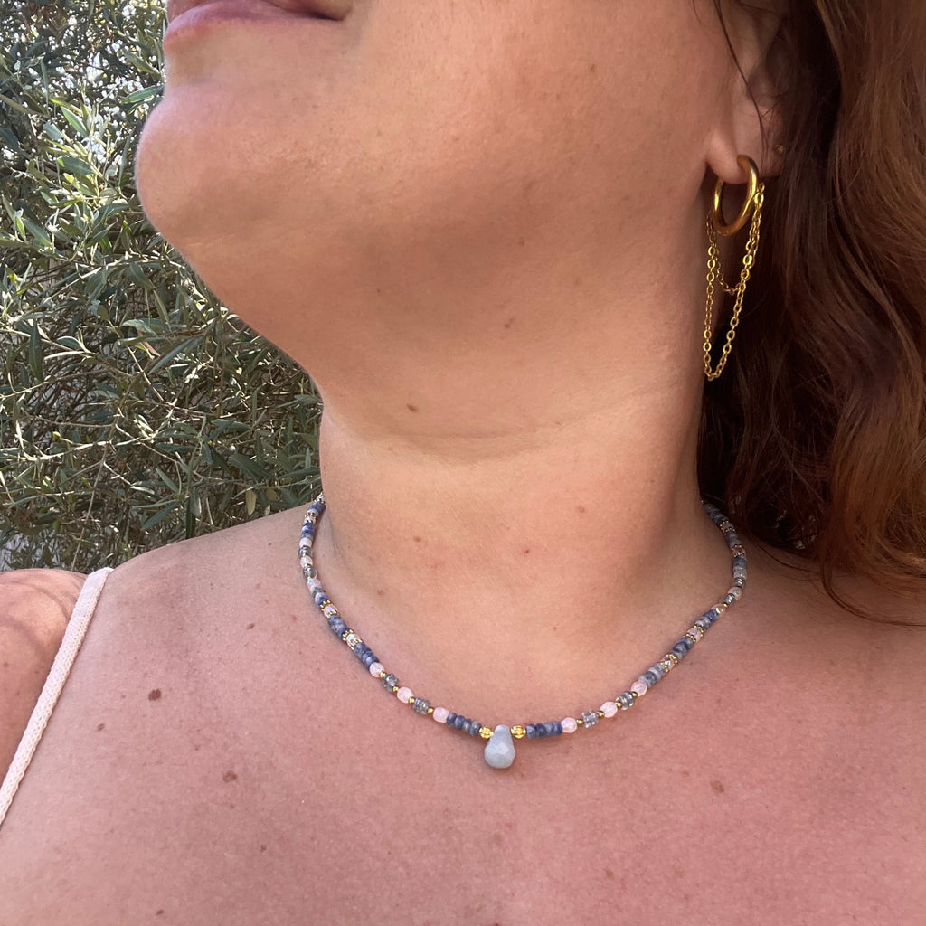 Collier "Oïa" en perles