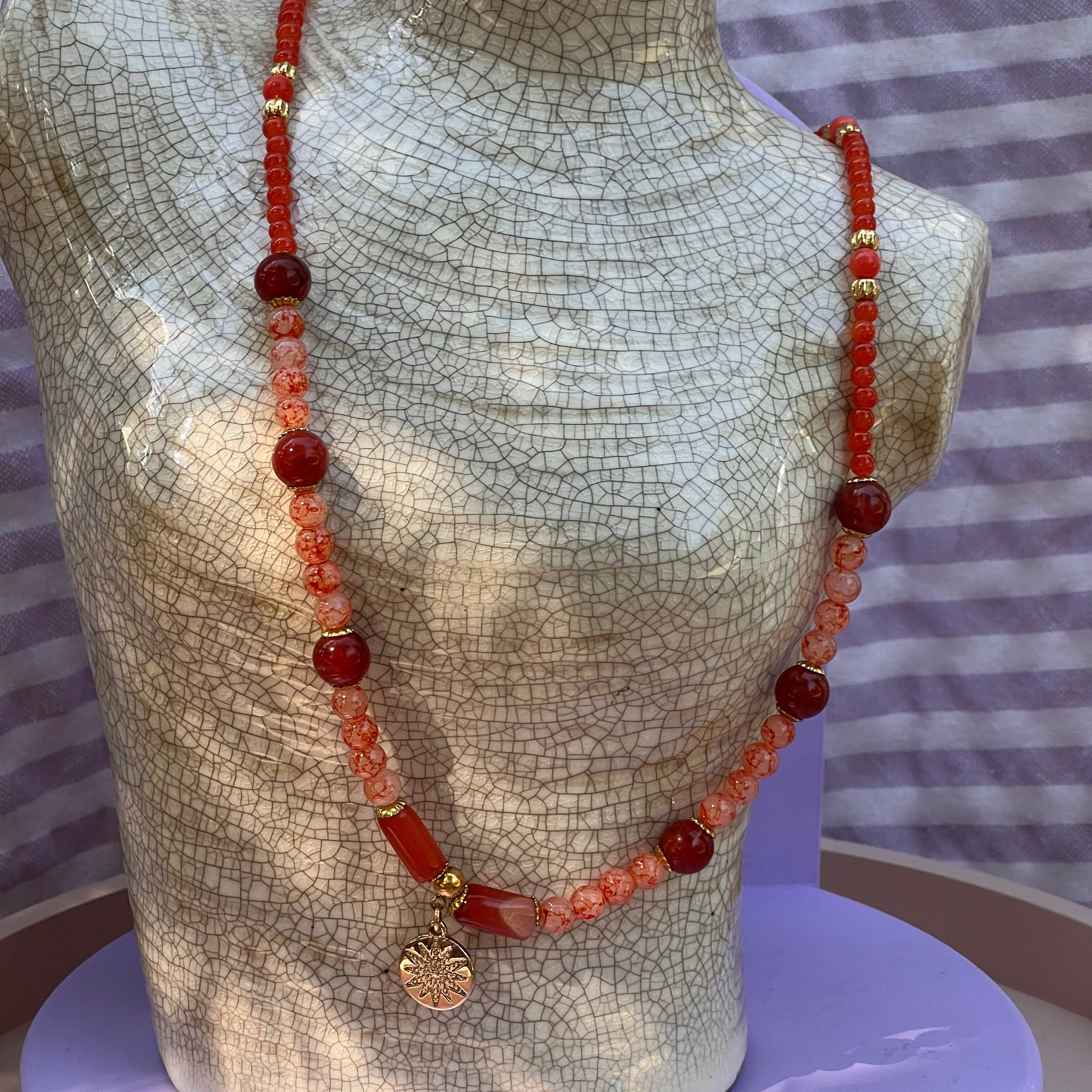 Collier "Amaranta" en perles