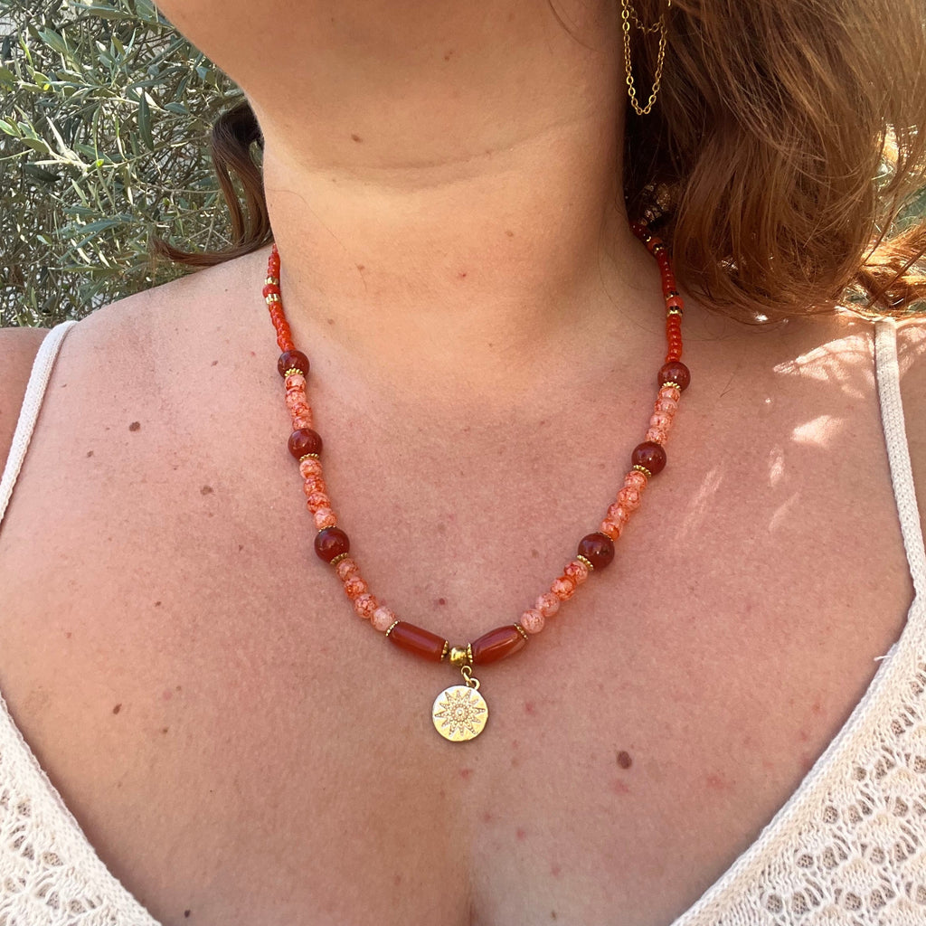 Collier "Amaranta" en perles