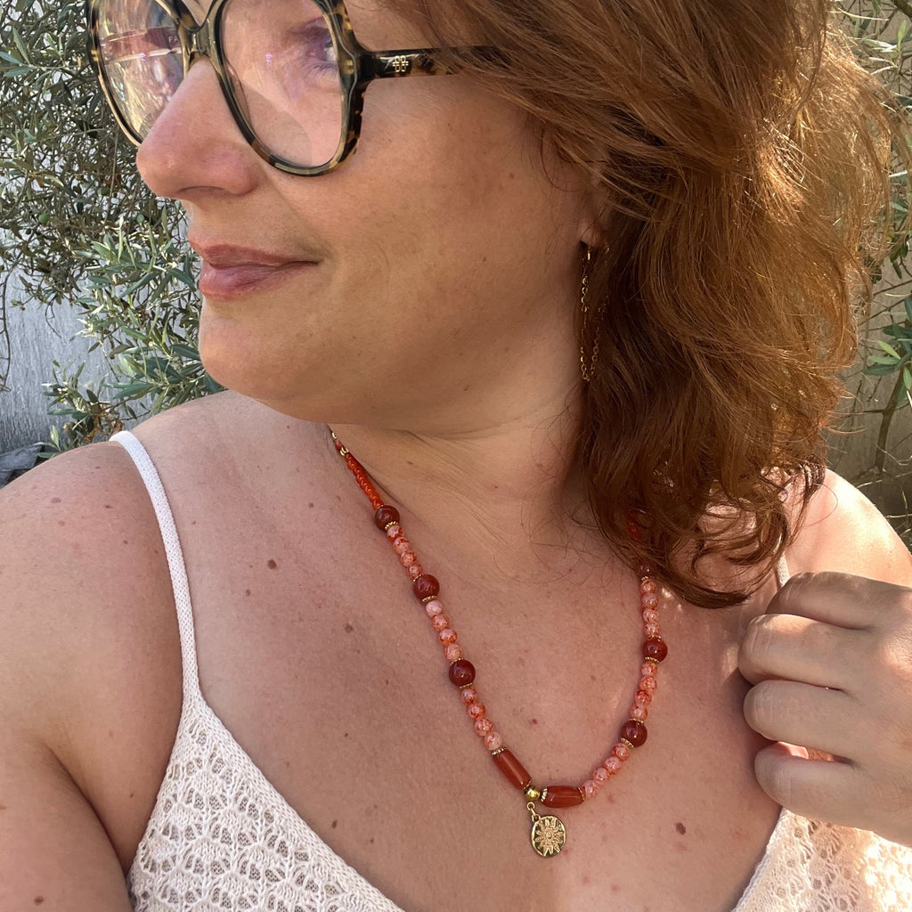 Collier "Amaranta" en perles
