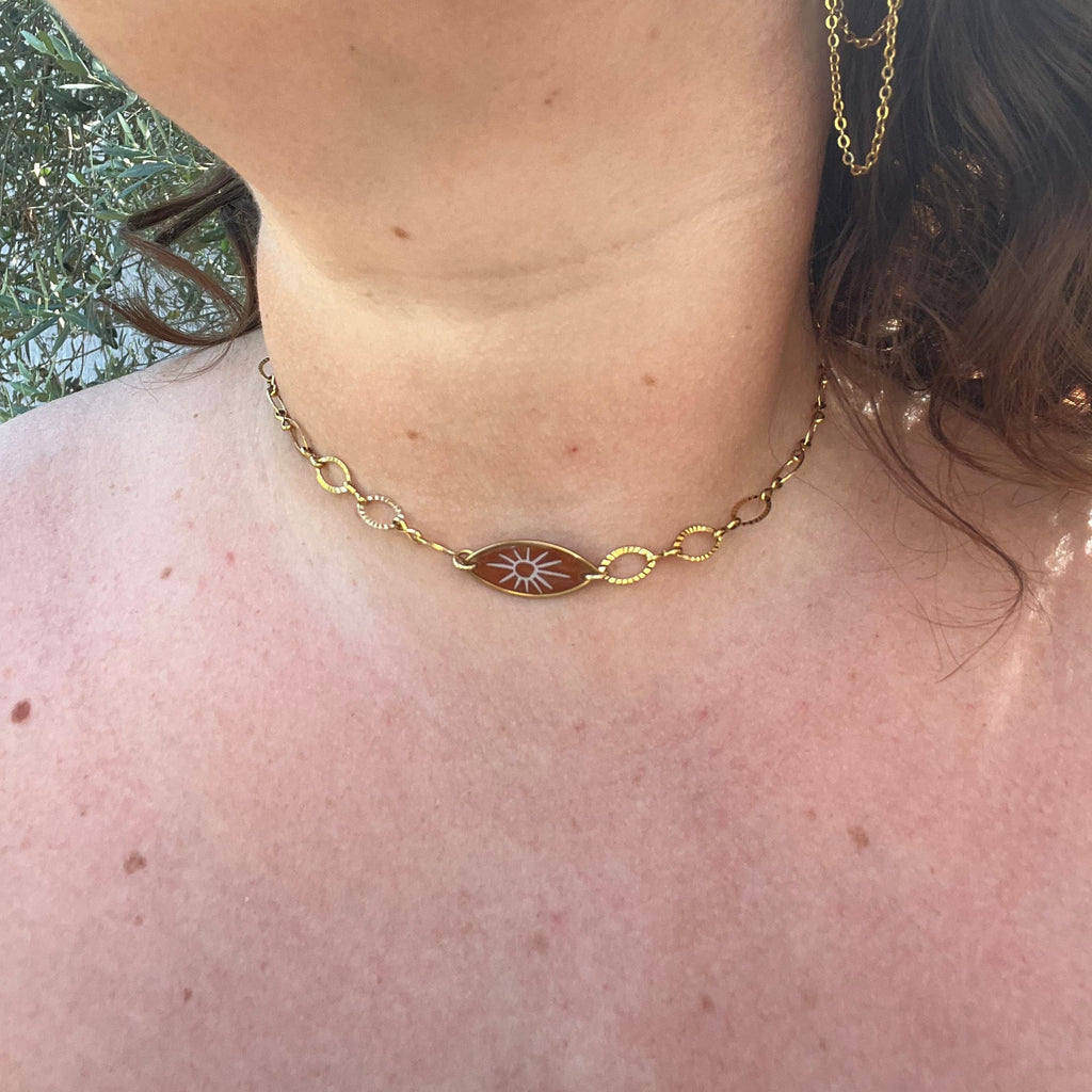 Collier "Sunlight" en acier inoxydable