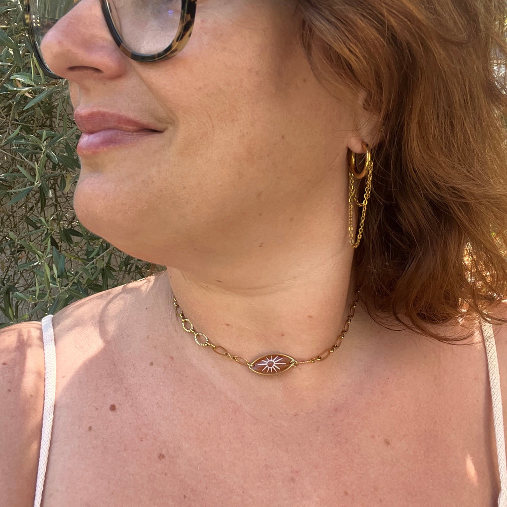 Collier "Sunlight" en acier inoxydable