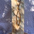 Collier "Pashmina" en cordon daim