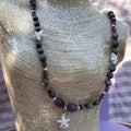 Collier "Violetstar" en perles