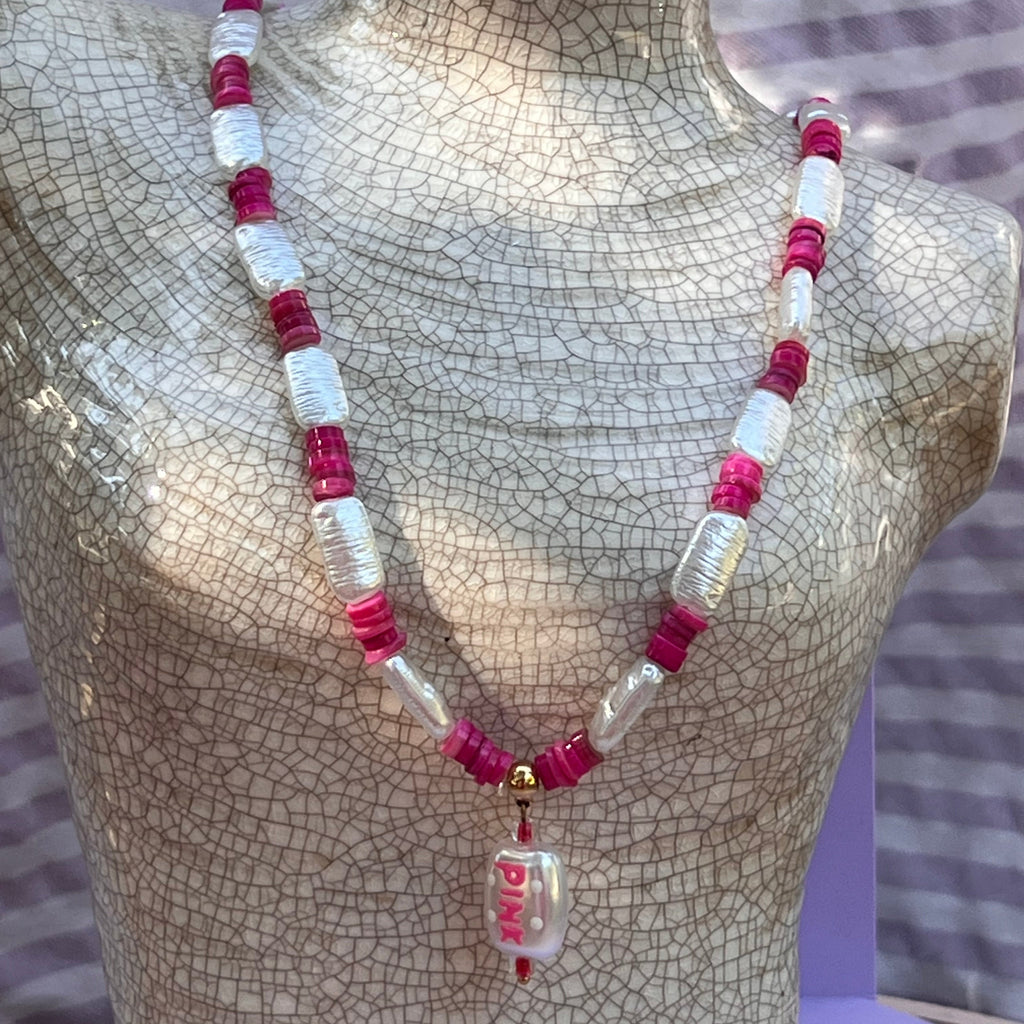 Collier "Néon" en perles