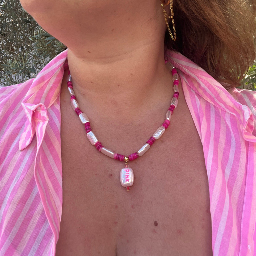 Collier "Néon" en perles