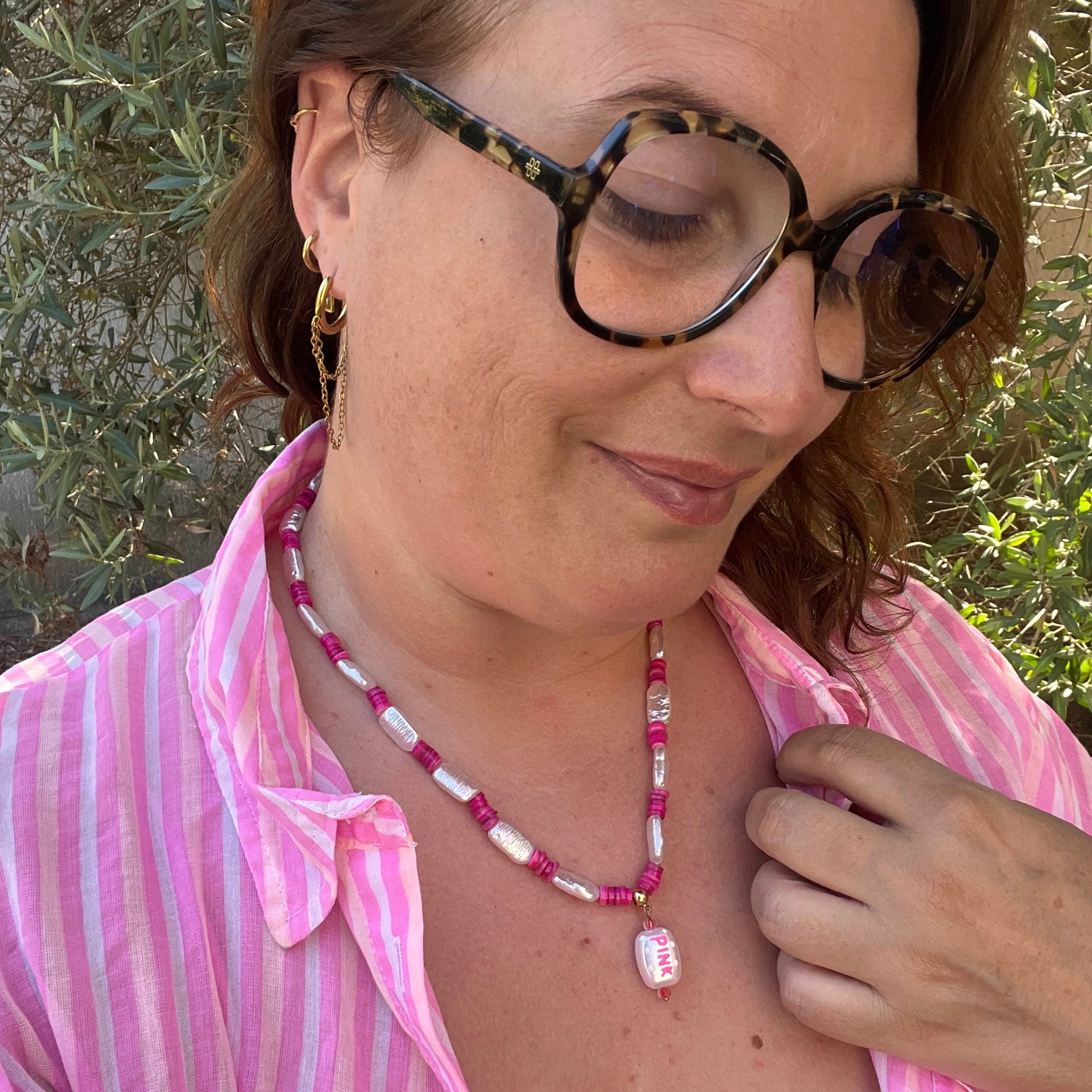 Collier "Néon" en perles