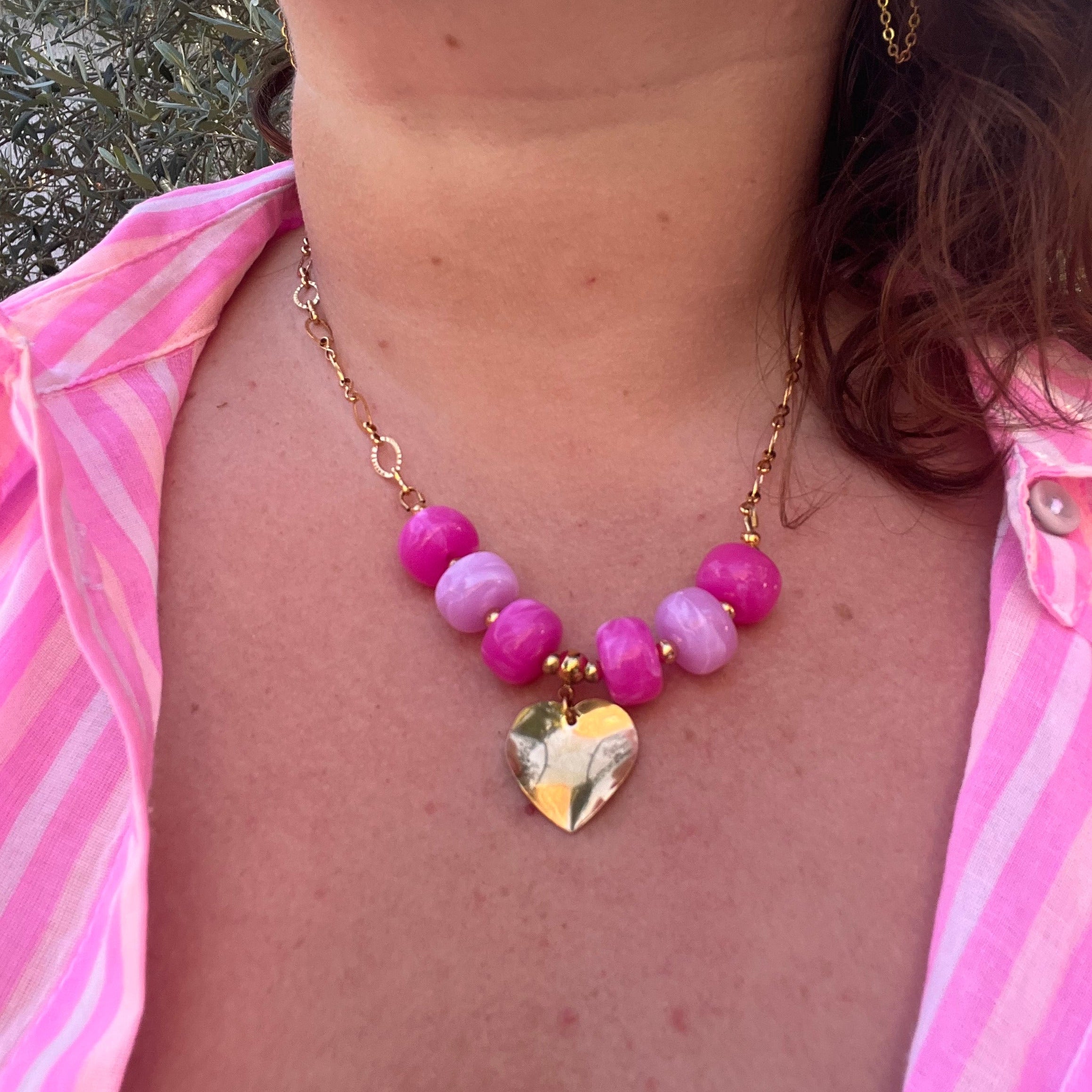 Collier "Trésor" en acier inoxydable